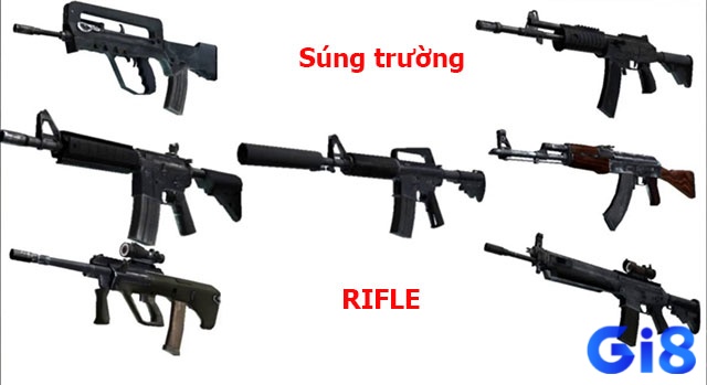 Bộ sưu tập các loại súng phổ biến trong CS 1.6