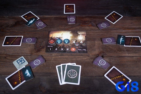 Board game Resistance kết thúc khi một trong hai phe hoàn thành nhiệm vụ