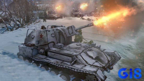 Game Company of Heroes 2 có đồ họa chi tiết và sống động được mô phỏng chân thực