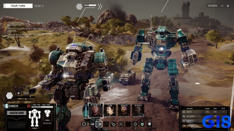 Hệ thống BattleMech đa dạng với nhiều loại robot chiến đấu