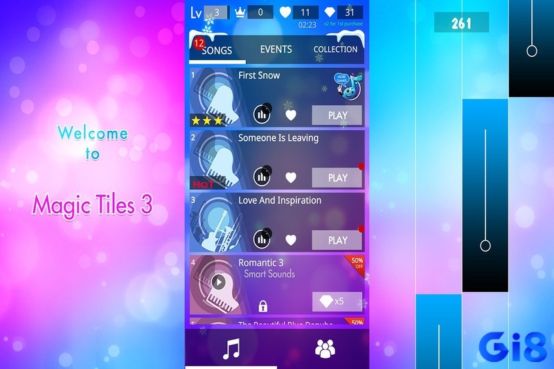 Game magic tiles 3 mang đến nhiều chế độ chơi khác nhau đáp ứng mọi yêu cầu của người chơi