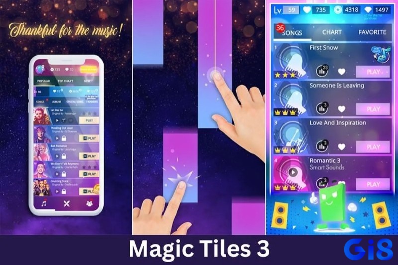 Game magic tiles 3 có phiên bản cơ bản miễn phí cho phép người chơi trải nghiệm một số bài hát và tính năng nhất định.