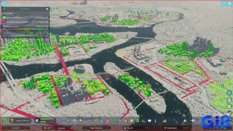 Cities Skylines cho phép bạn tùy chỉnh mọi thứ từ luật lệ đến chính sách xã hội
