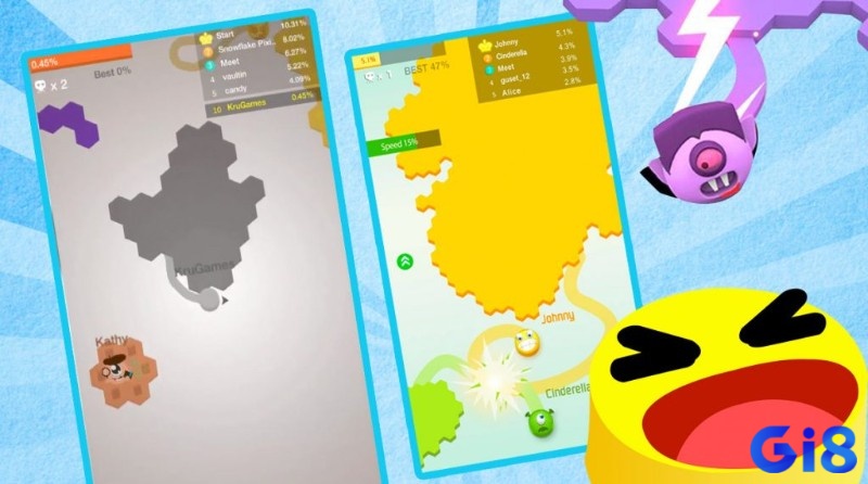 Game String.io là cuộc chiến lãnh thổ giản đơn mà cuốn hút