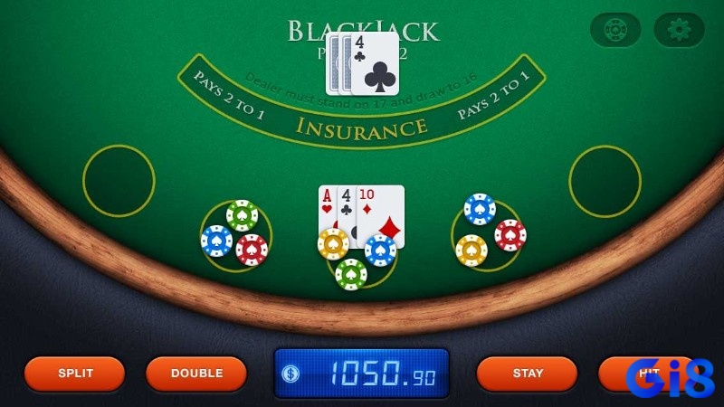 Các hành động sử dụng trong blackjack