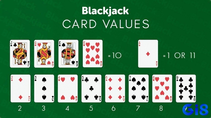Quy định điểm của 13 lá bài theo luật blackjack
