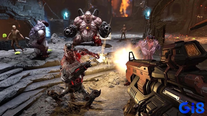 DOOM Eternal đẩy tốc độ và sự tàn bạo lên đỉnh điểm với gameplay “không cho phép ngơi nghỉ”.