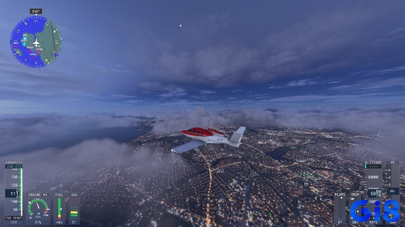 Trải nghiệm bay siêu thực trong Microsoft Flight Simulator 2024 – mọi chi tiết từ thời tiết đến địa hình đều được tái hiện chân thực nhờ công nghệ AI và dữ liệu vệ tinh.