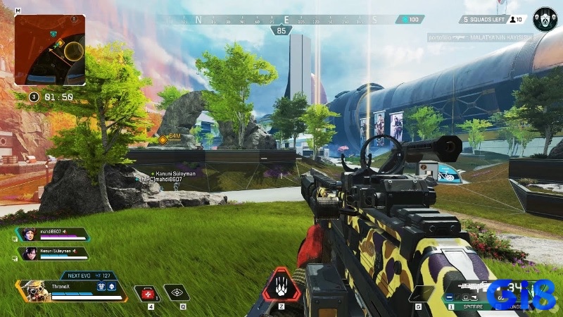 Apex Legends – battle royale FPS với hệ thống di chuyển linh hoạt và nhân vật đa dạng.